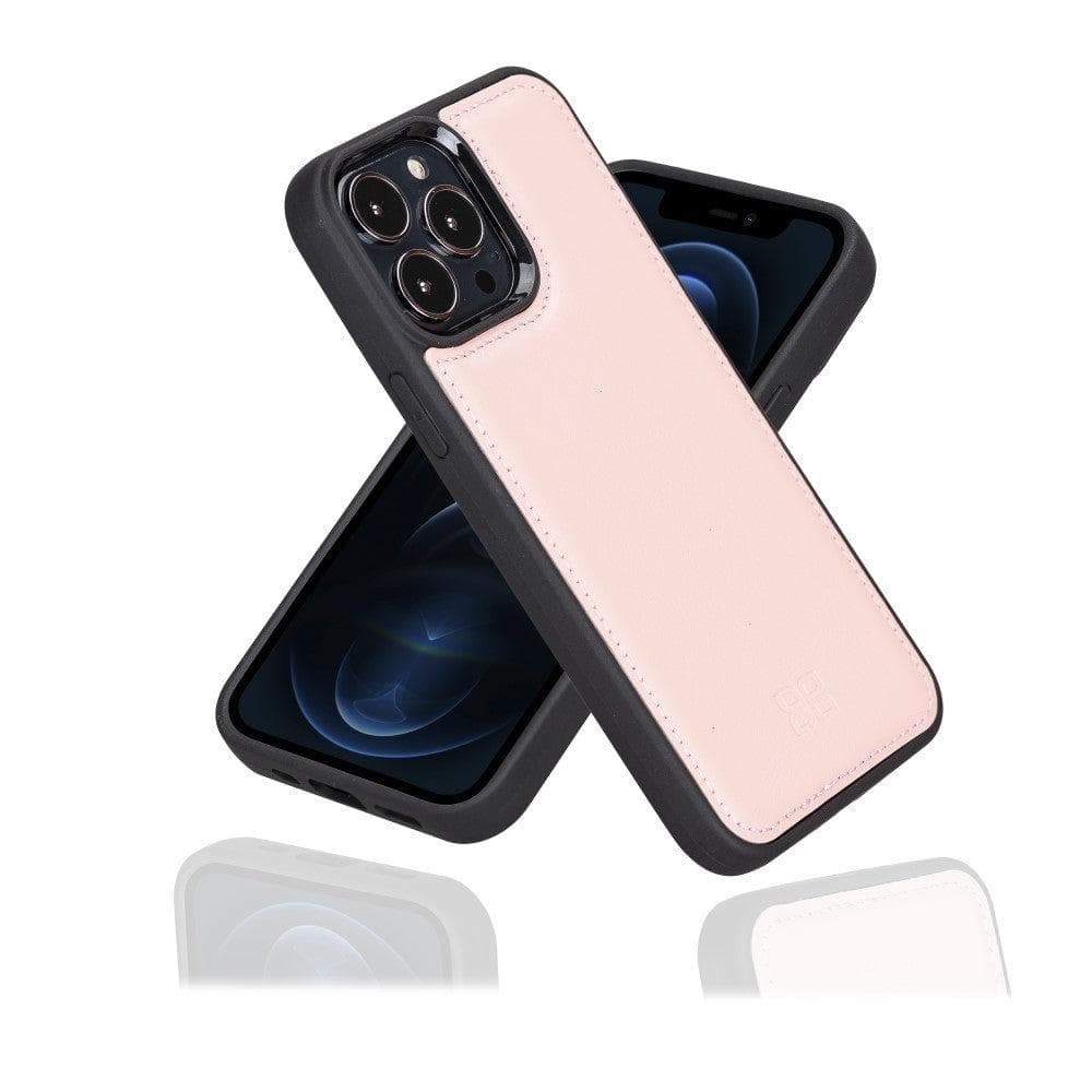 Coque arrière flexible en cuir véritable pour iPhone 13 Series