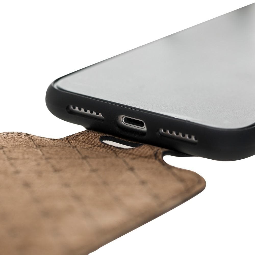 iPhone X Series Genuine Leather Flip Case