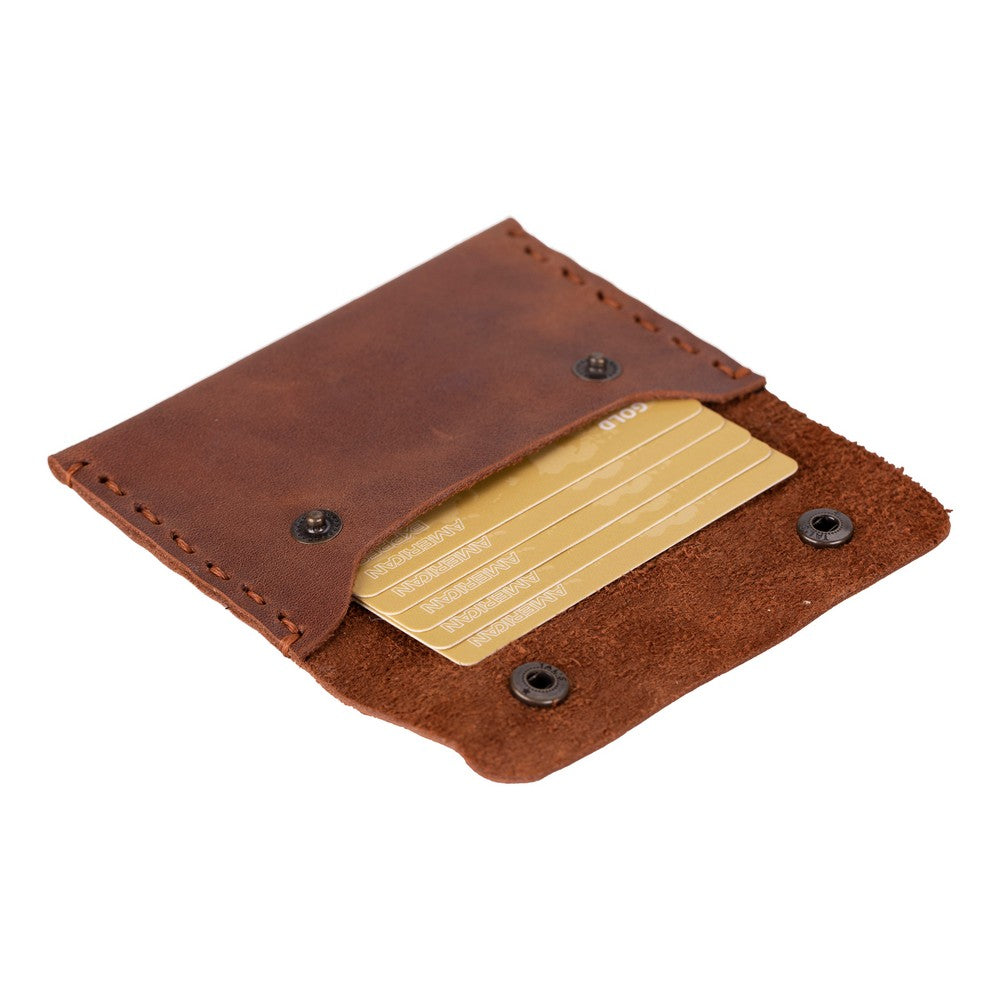 Premium small leather wallet for cards and coins