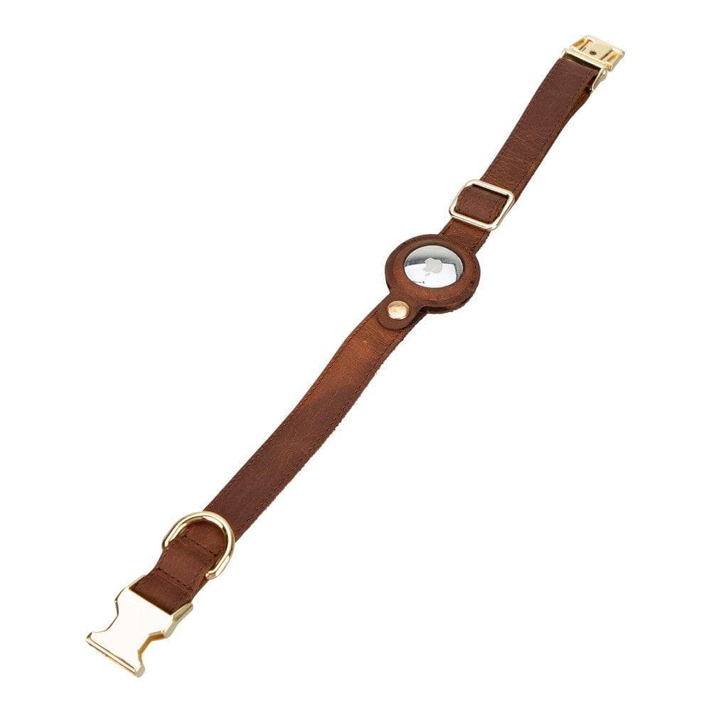 Handmade leather AirCollar for dogs, durable and comfortable design