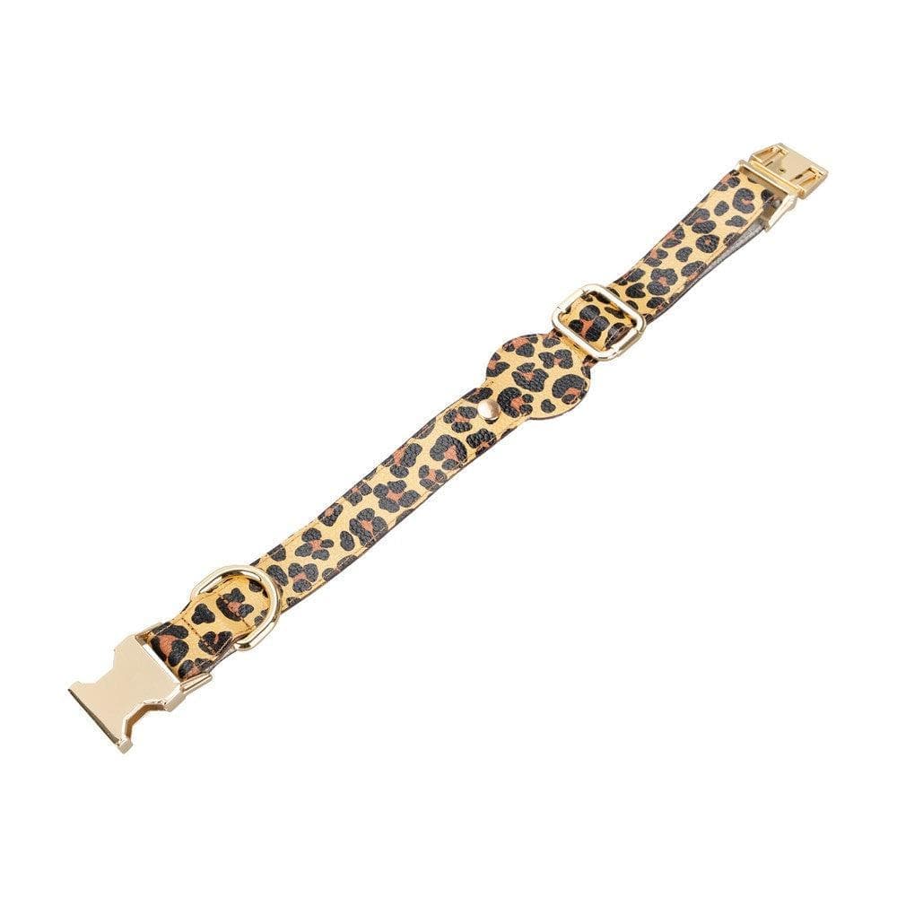 Collier en cuir Scooby pour chien avec emplacement AirTag