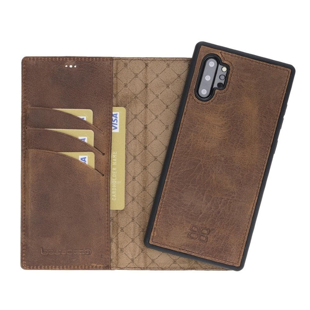 Samsung Galaxy Note 10 Series Genuine Leather Detachble Wallet Case