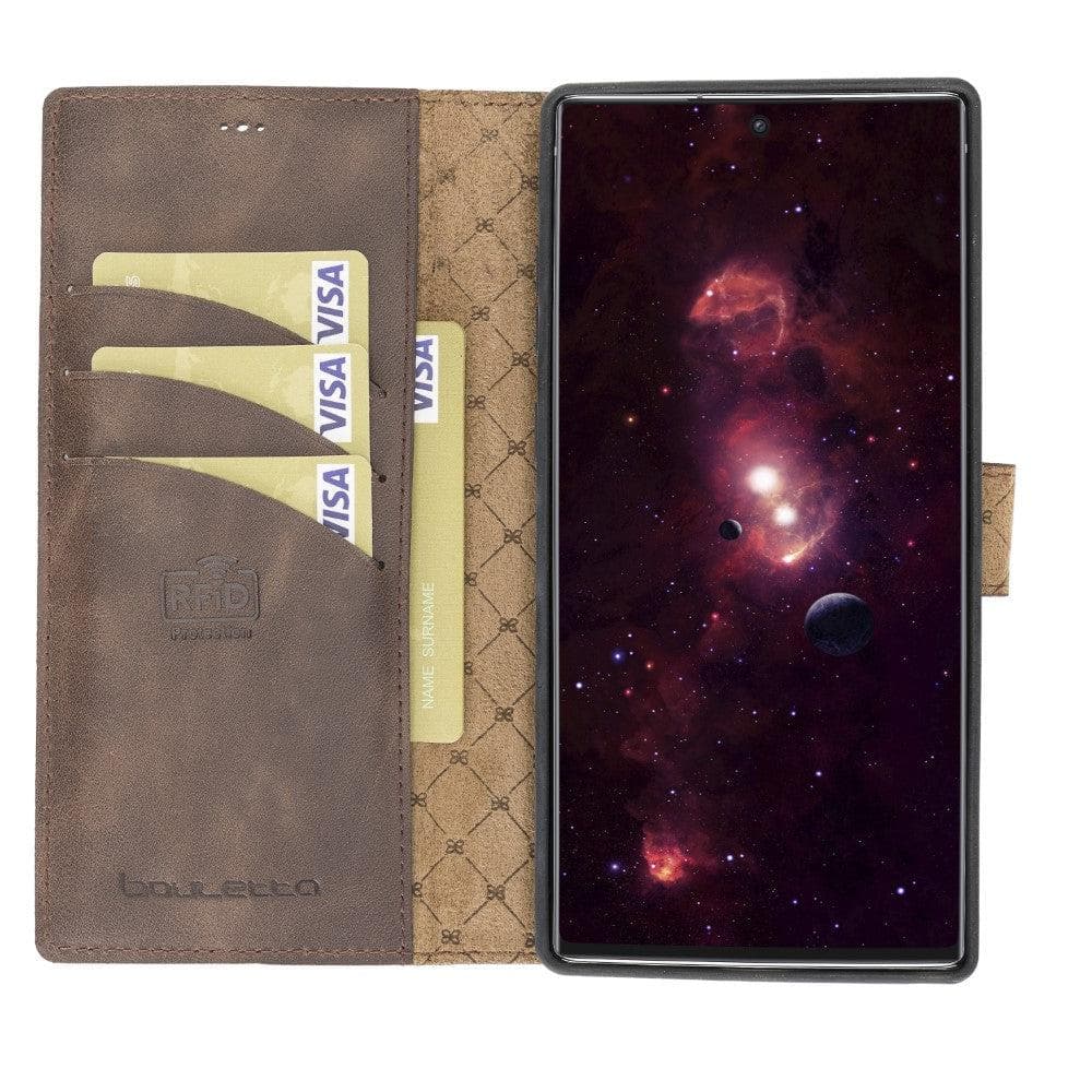 Samsung Galaxy Note 10 Series Genuine Leather Detachble Wallet Case