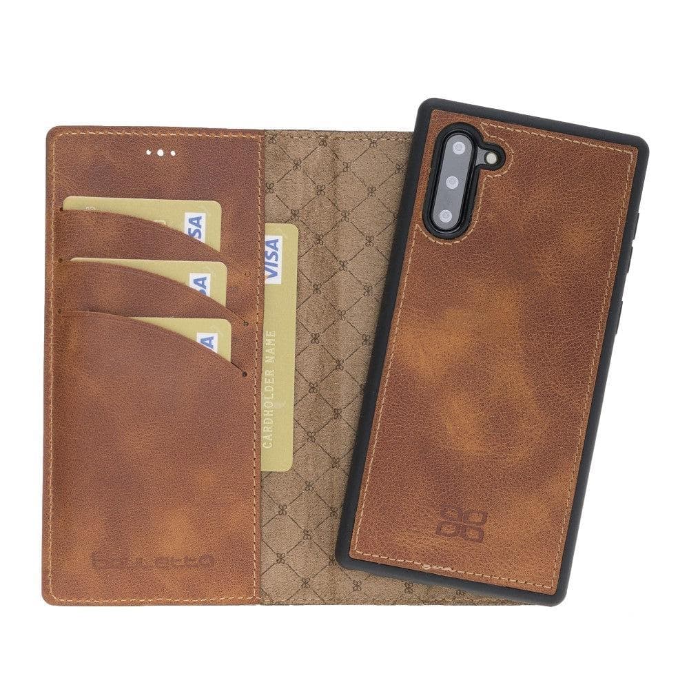 Samsung Galaxy Note 10 Series Genuine Leather Detachble Wallet Case