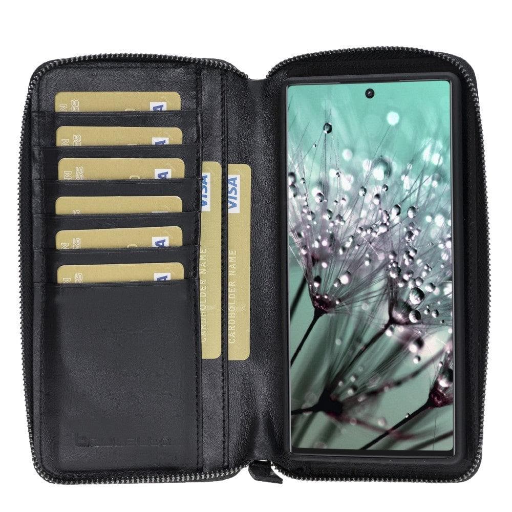 Samsung Galaxy Note 10 Series Genuine Leather Pouch Magnetic Cover Case