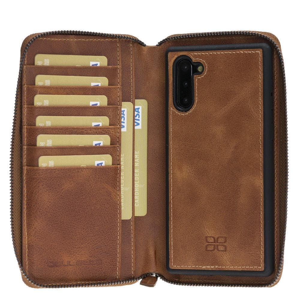 Samsung Galaxy Note 10 Series Genuine Leather Pouch Magnetic Cover Case