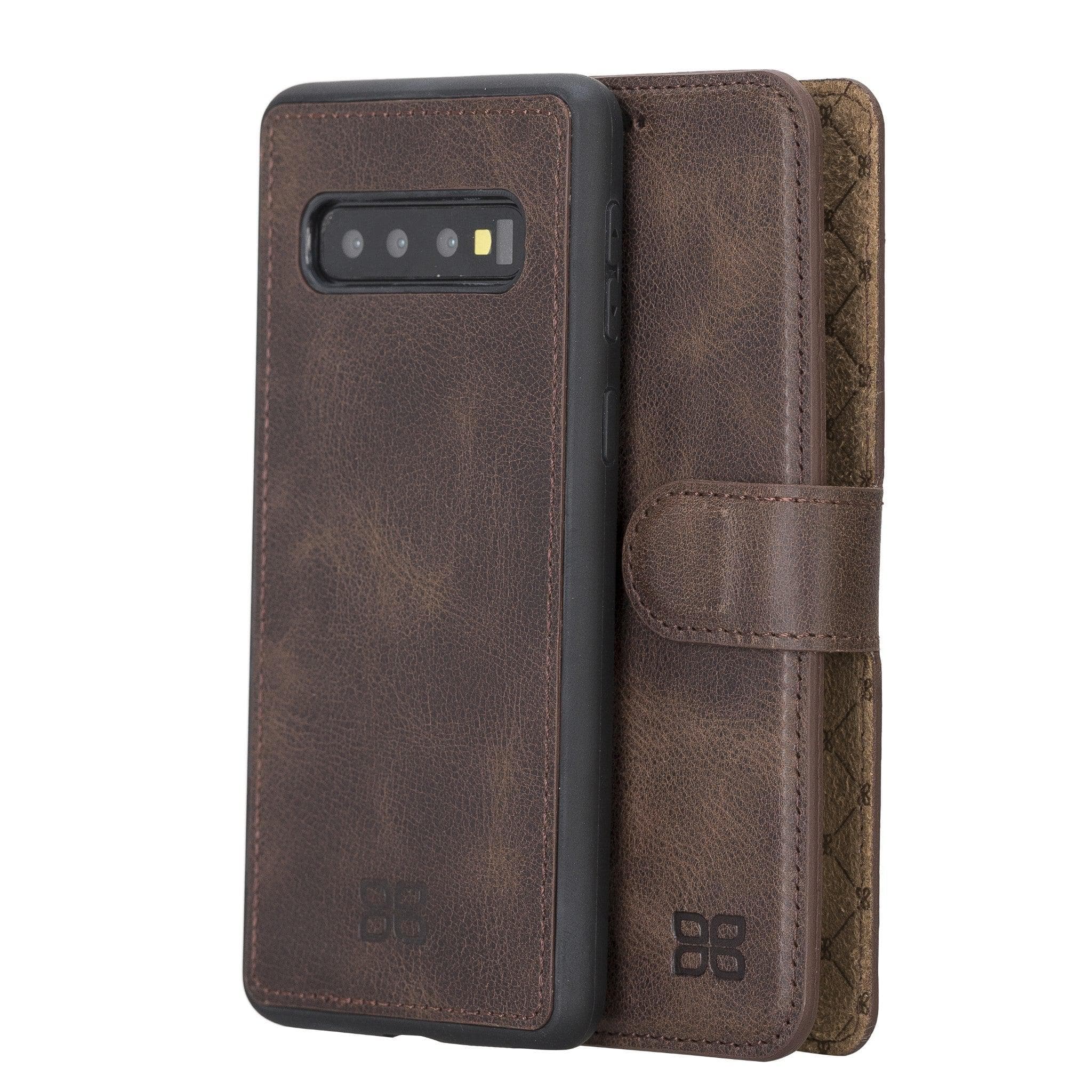 Samsung Galaxy S10 Series Genuine Leather Detachble Wallet Case