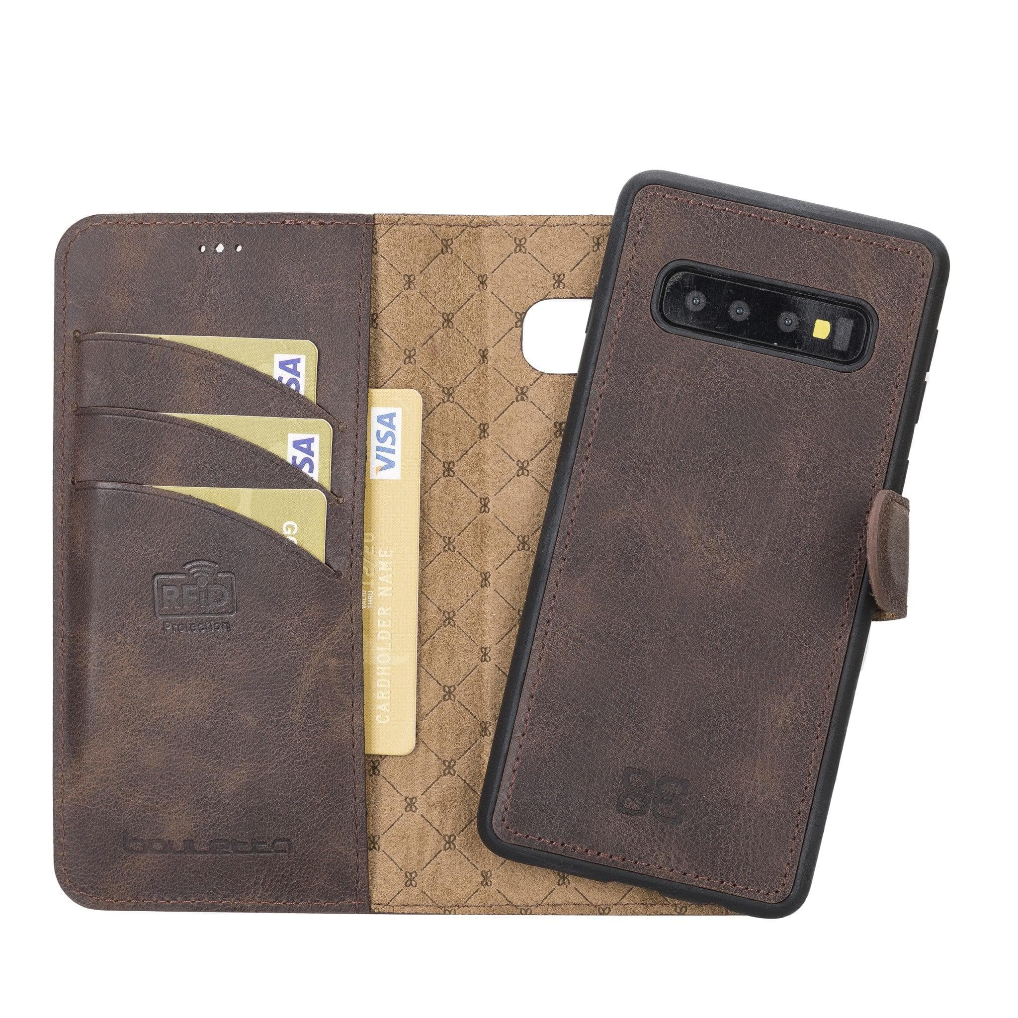 Samsung Galaxy S10 Series Genuine Leather Detachble Wallet Case