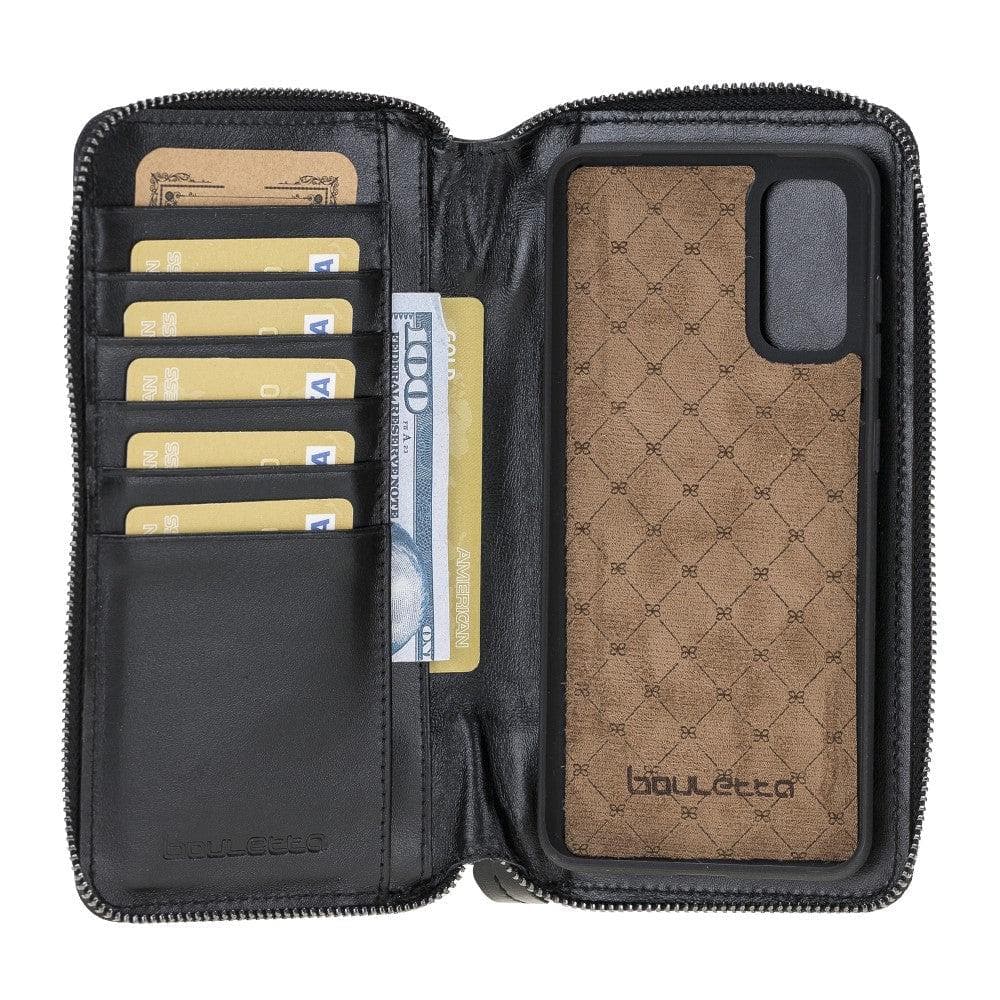Samsung Galaxy S10 Series Genuine Leather Pounch Magnetic Wallet Case