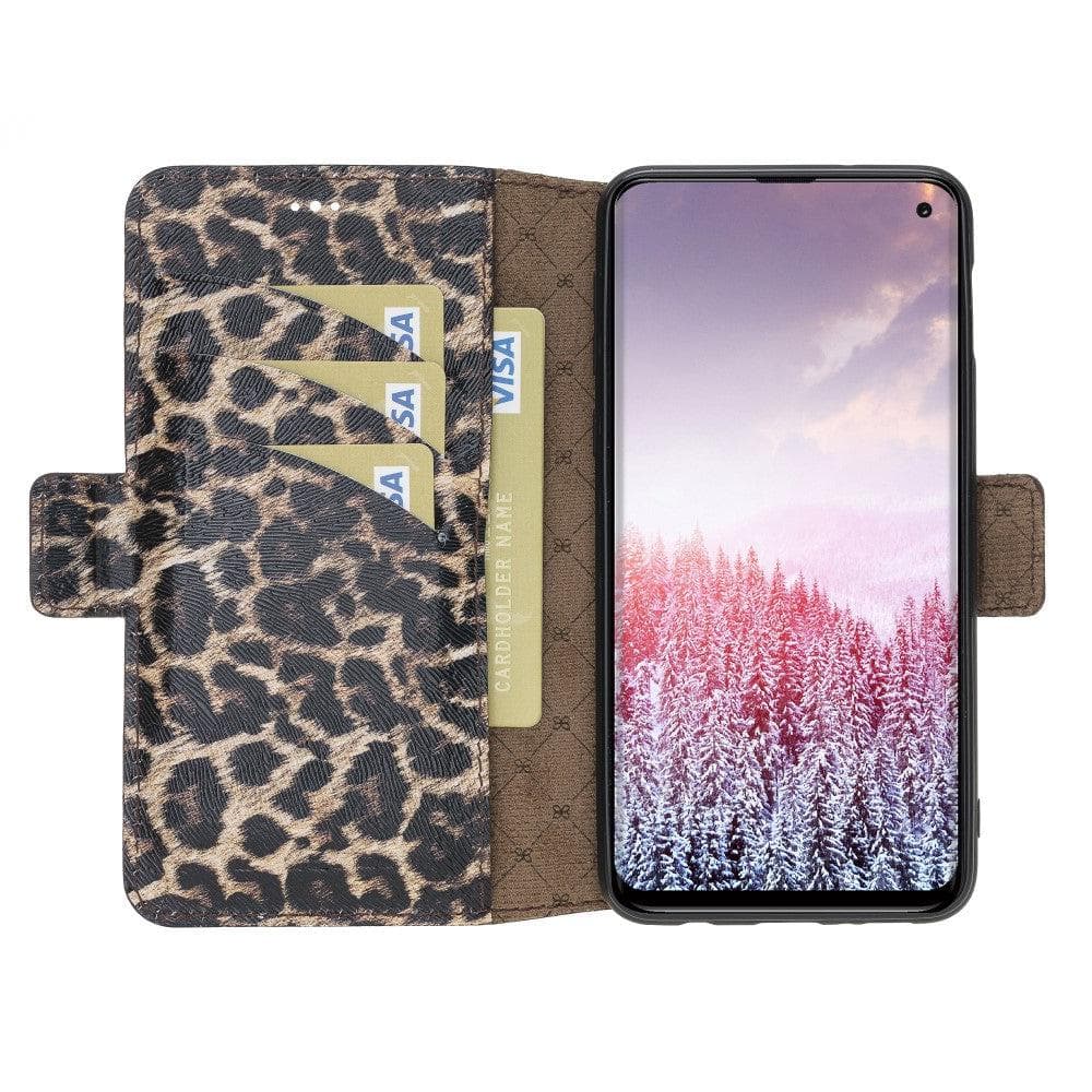 Samsung Galaxy S10 Series Genuine Leather Wallet Cover Folio Case