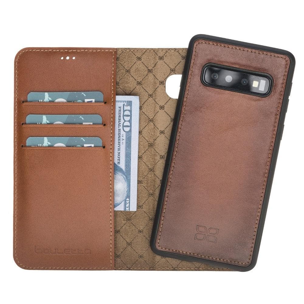 Samsung Galaxy S10 Series Genuine Leather Detachble Wallet Case