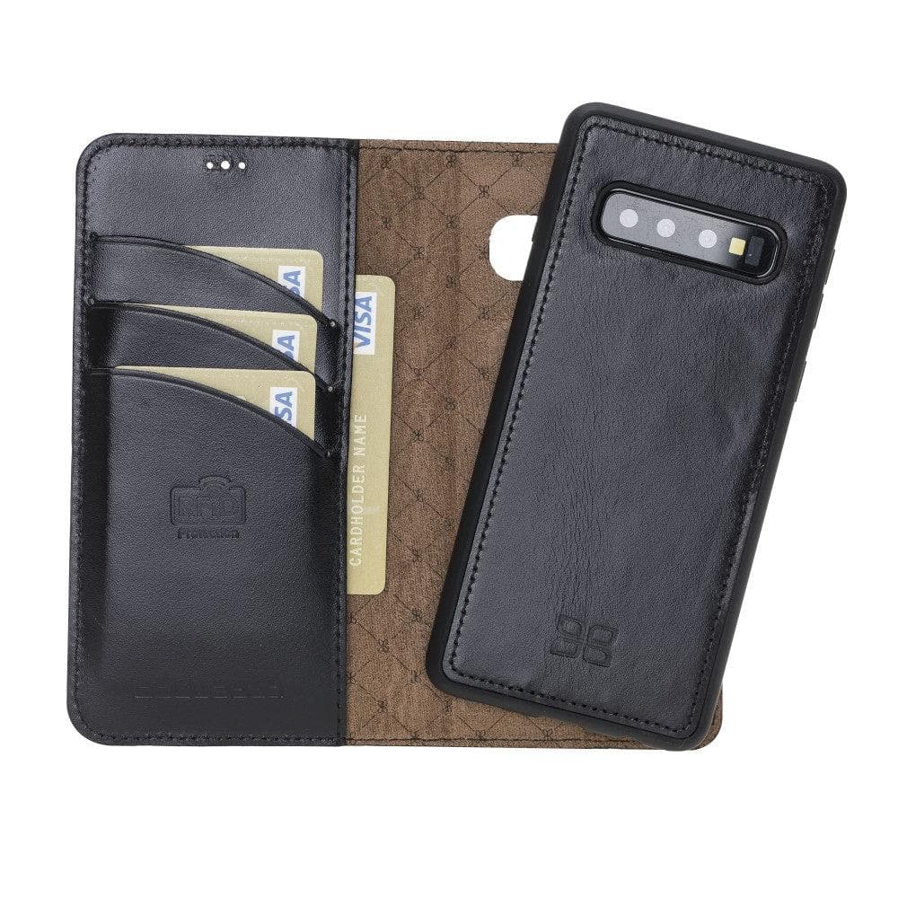 Samsung Galaxy S10 Series Genuine Leather Detachble Wallet Case