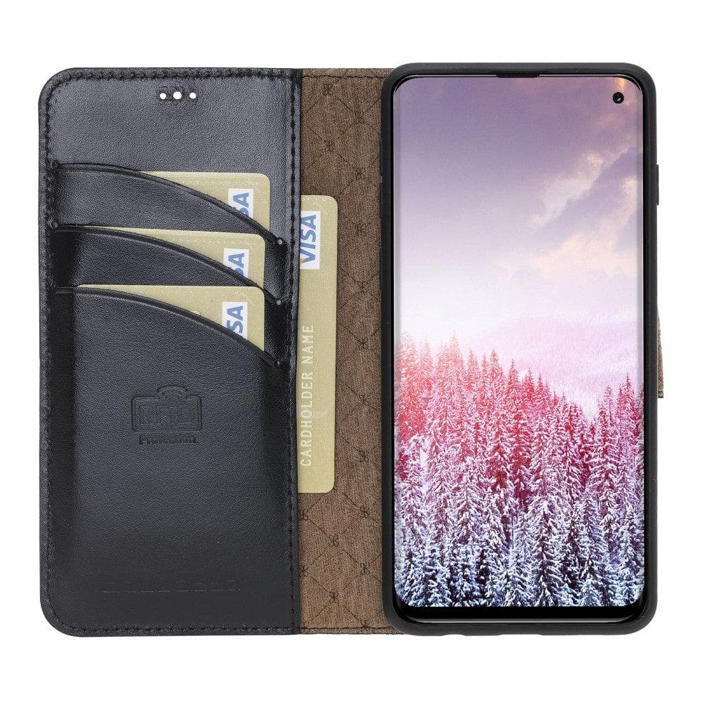 Samsung Galaxy S10 Series Genuine Leather Detachble Wallet Case