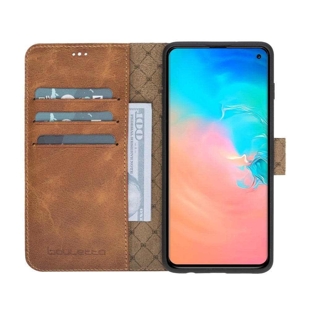 Samsung Galaxy S10 Series Genuine Leather Detachble Wallet Case
