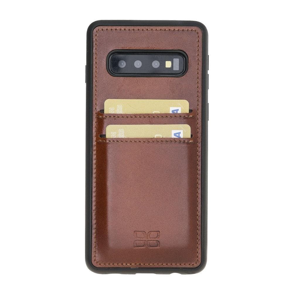 Samsung Galaxy S10 Series GEnuine Leather Flex Cover With Card Holder Case