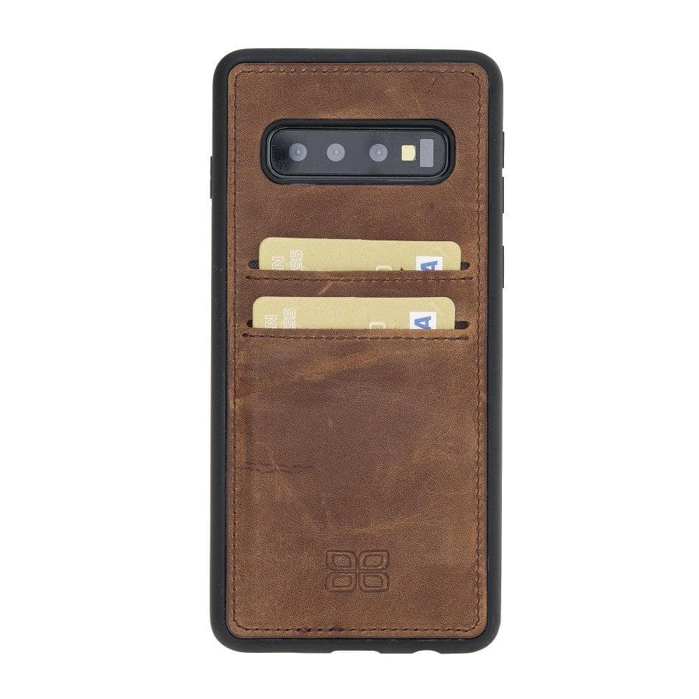 Samsung Galaxy S10 Series GEnuine Leather Flex Cover With Card Holder Case