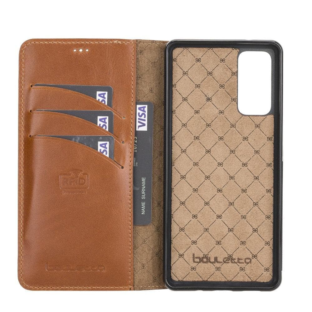 Samsung Galaxy S20 FE Series Genuine Leather Wallet Case