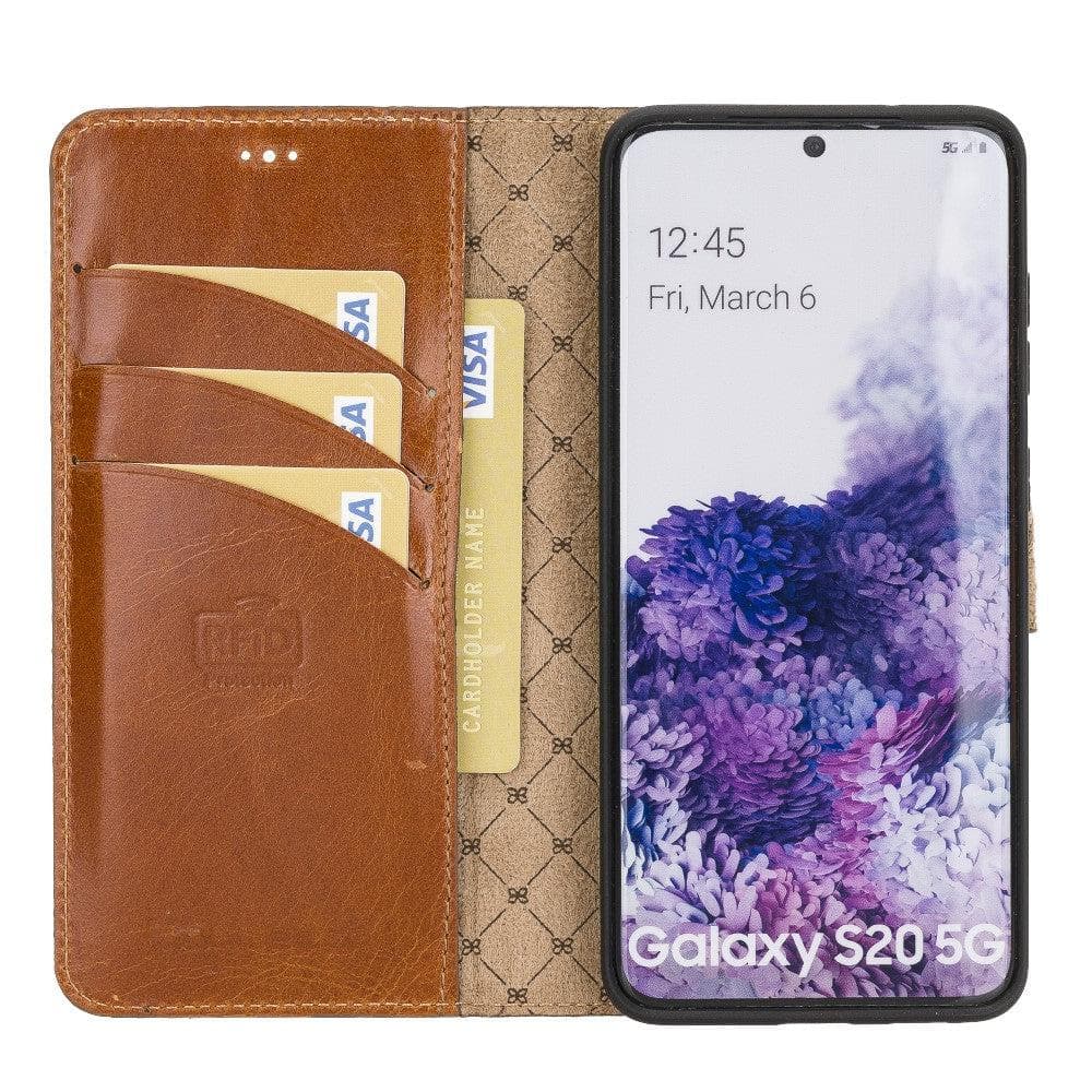 Étui portefeuille en cuir pour Samsung Galaxy S20