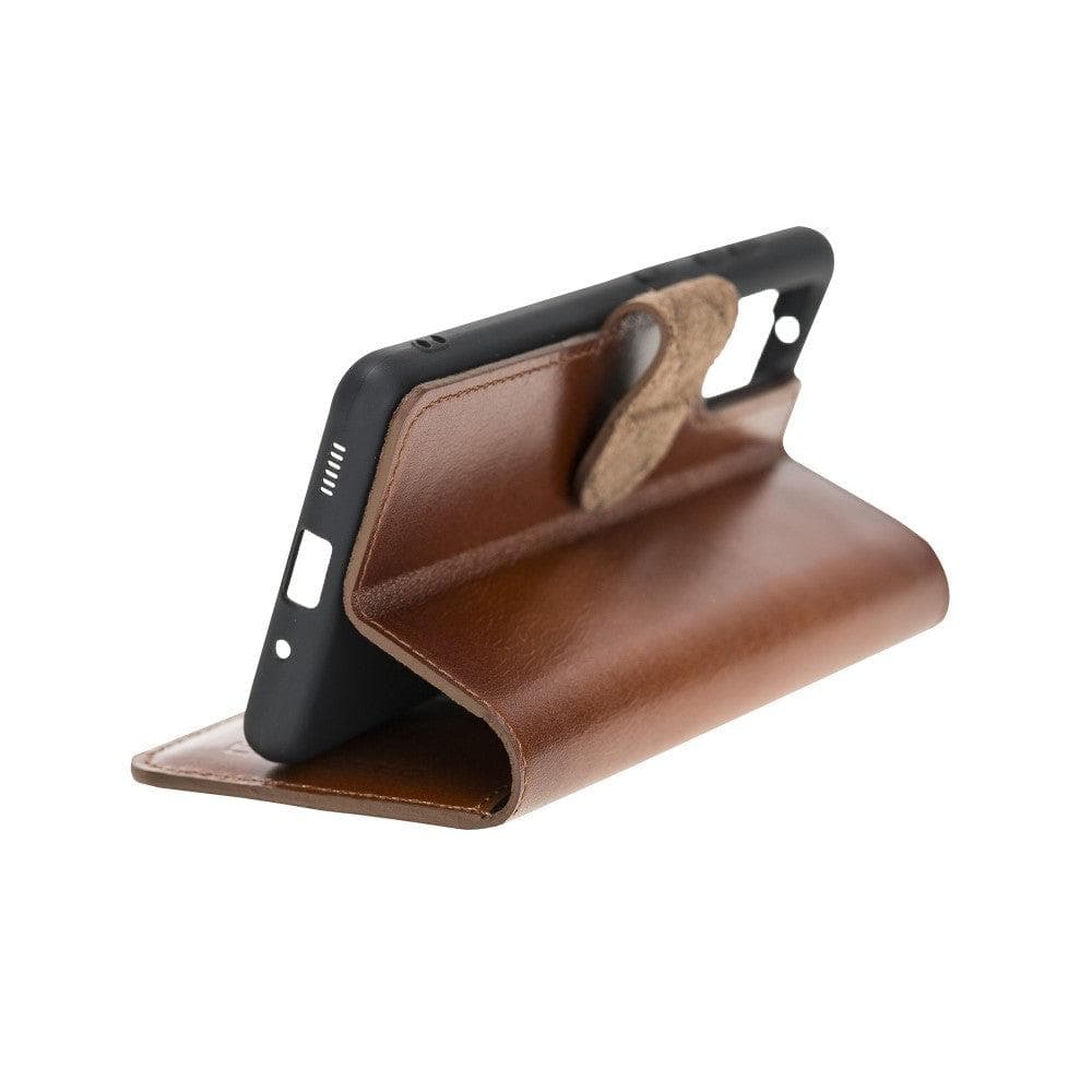 Samsung Galaxy S20 Series Genuine Leather Wallet Folio Case