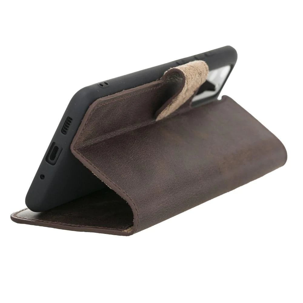 Samsung Galaxy S20 Series Genuine Leather Wallet Folio Case
