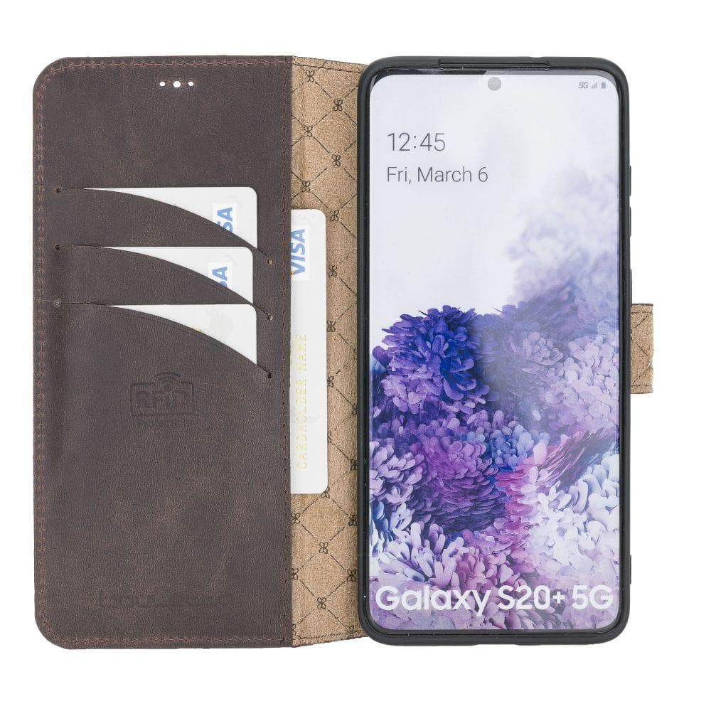 Samsung Galaxy S20 Series Genuine Leather Wallet Folio Case