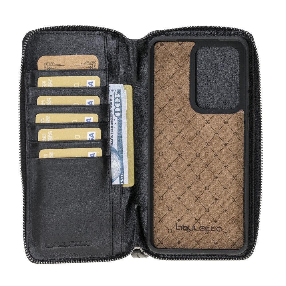 Samsung Galaxy S20 Series Genuine Leather Pouch Magnetic Wallet Case