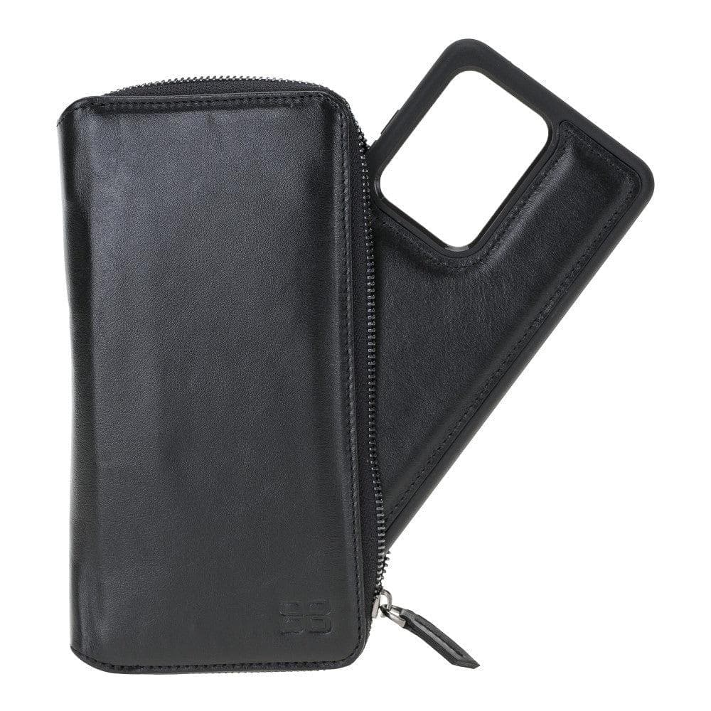 Samsung Galaxy S20 Series Genuine Leather Pouch Magnetic Wallet Case