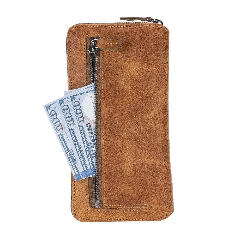 Samsung Galaxy S20 Series Genuine Leather Pouch Magnetic Wallet Case