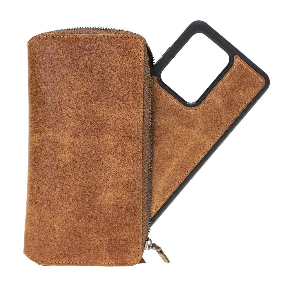 Samsung Galaxy S20 Series Genuine Leather Pouch Magnetic Wallet Case