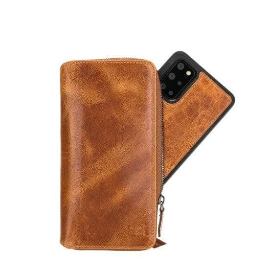 Samsung Galaxy S20 Series Genuine Leather Pouch Magnetic Wallet Case