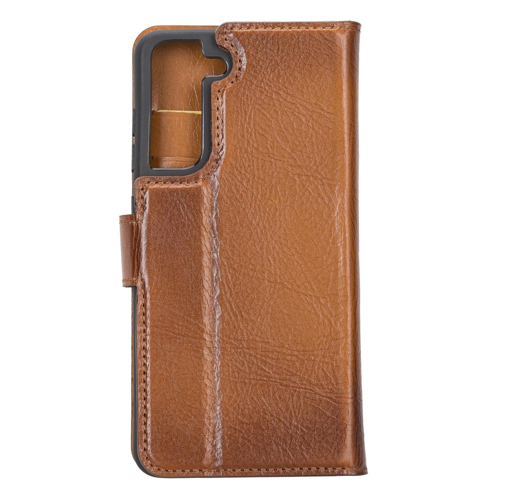 Samsung Galaxy S21 FE (Fan Edition) Genuine Leather Detachble Wallet Case
