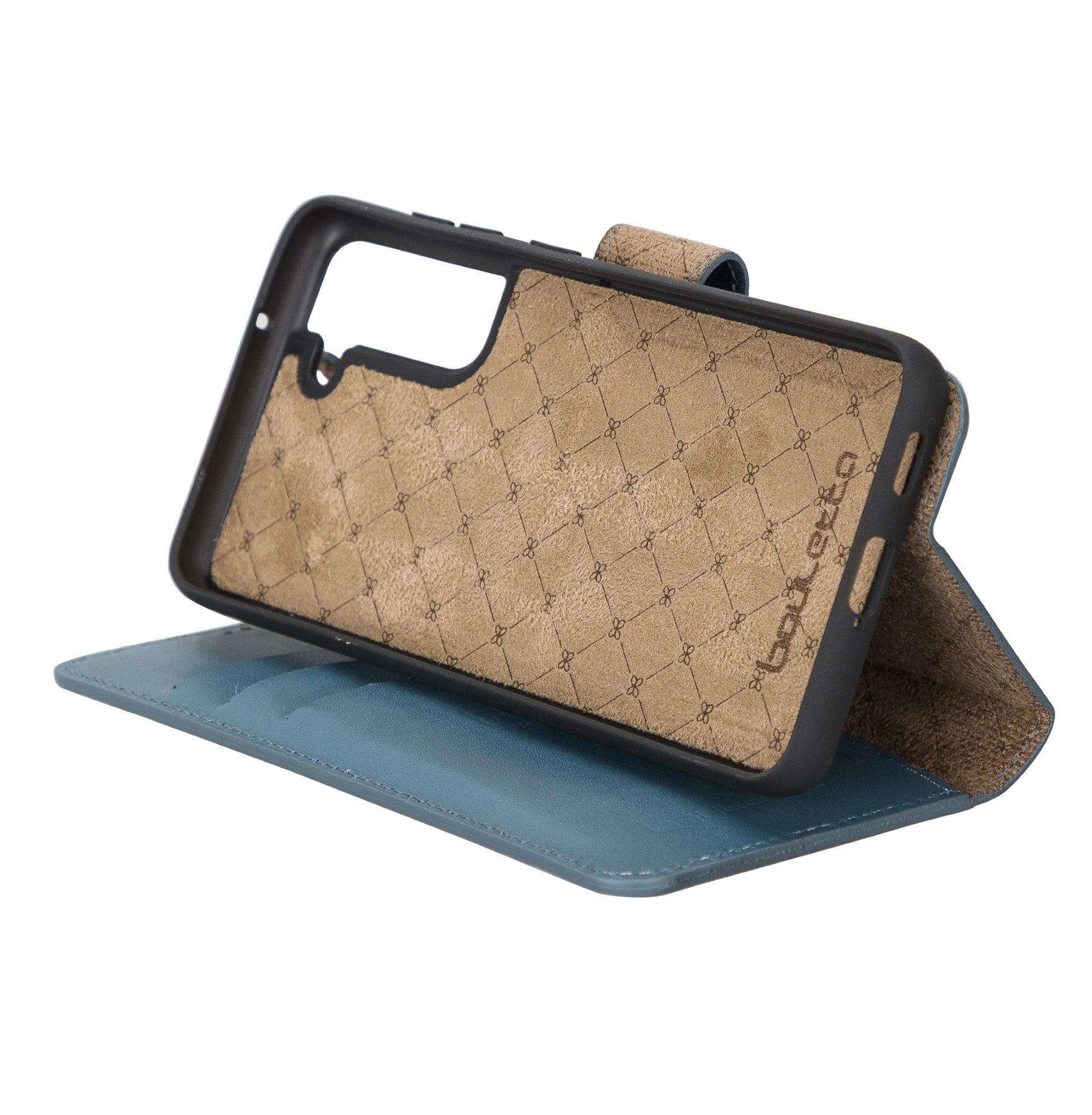 Samsung Galaxy S21 FE (Fan Edition) Genuine Leather Detachble Wallet Case