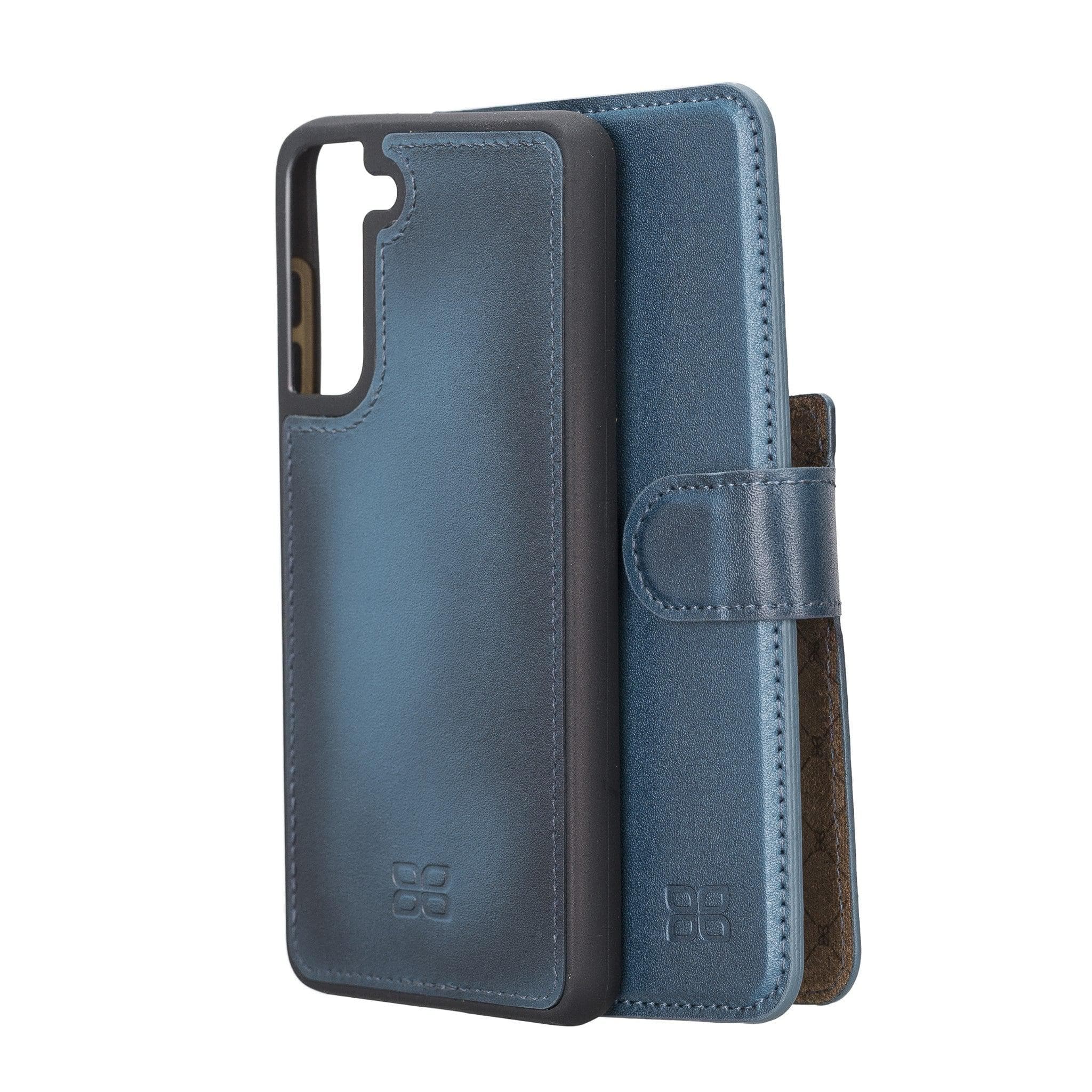 Samsung Galaxy S21 FE (Fan Edition) Genuine Leather Detachble Wallet Case