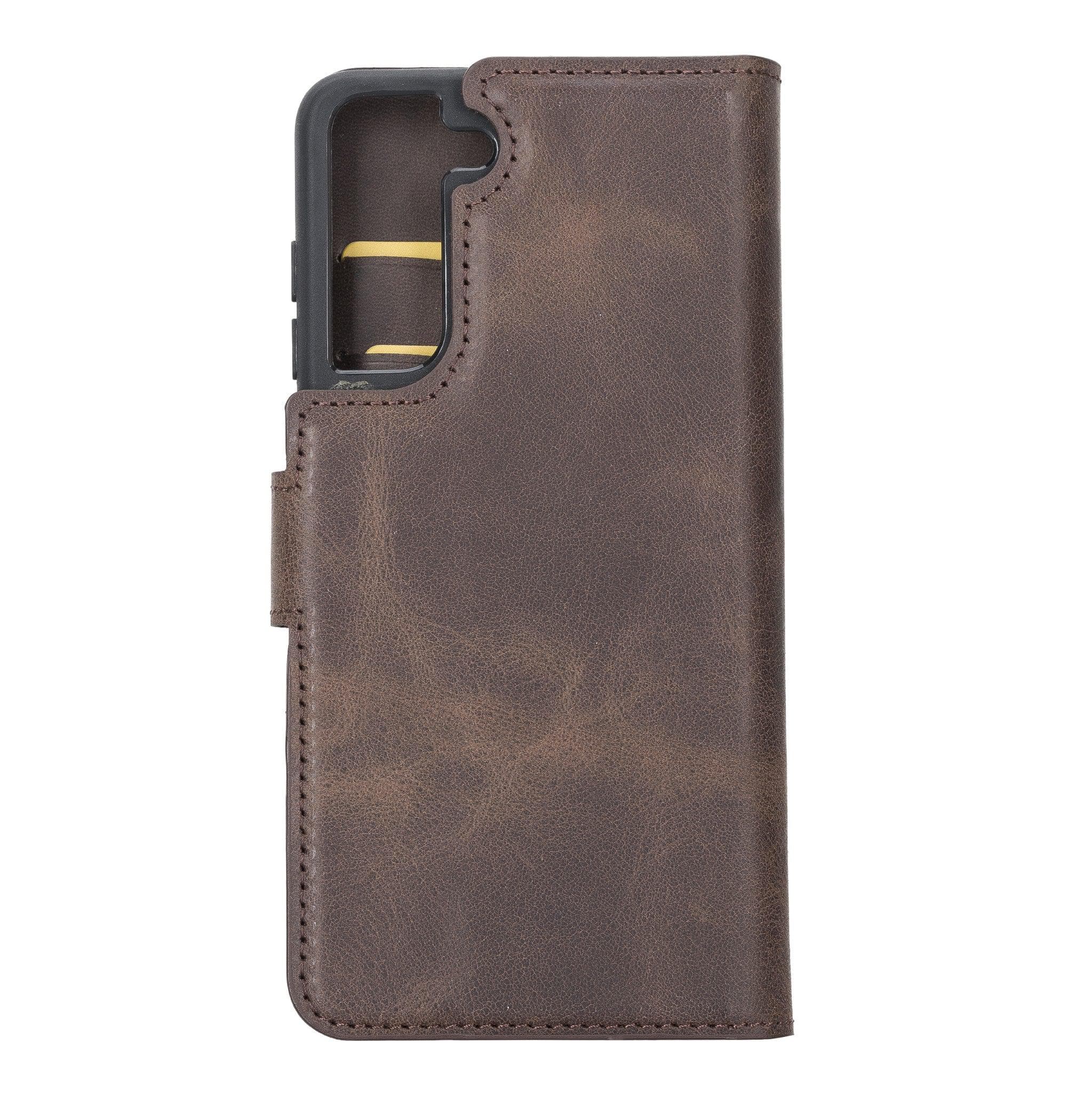 Samsung Galaxy S21 FE (Fan Edition) Genuine Leather Detachble Wallet Case