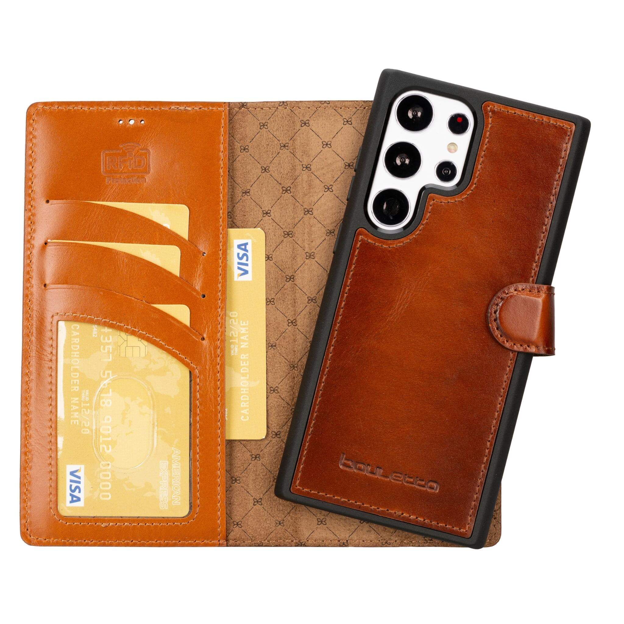 Samsung Galaxy S23 Series Genuine Leather Wallet Cases
