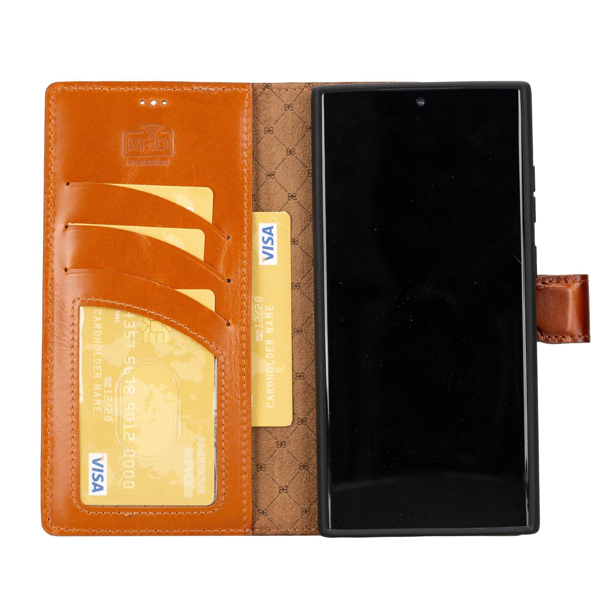 Samsung Galaxy S23 Series Genuine Leather Wallet Cases
