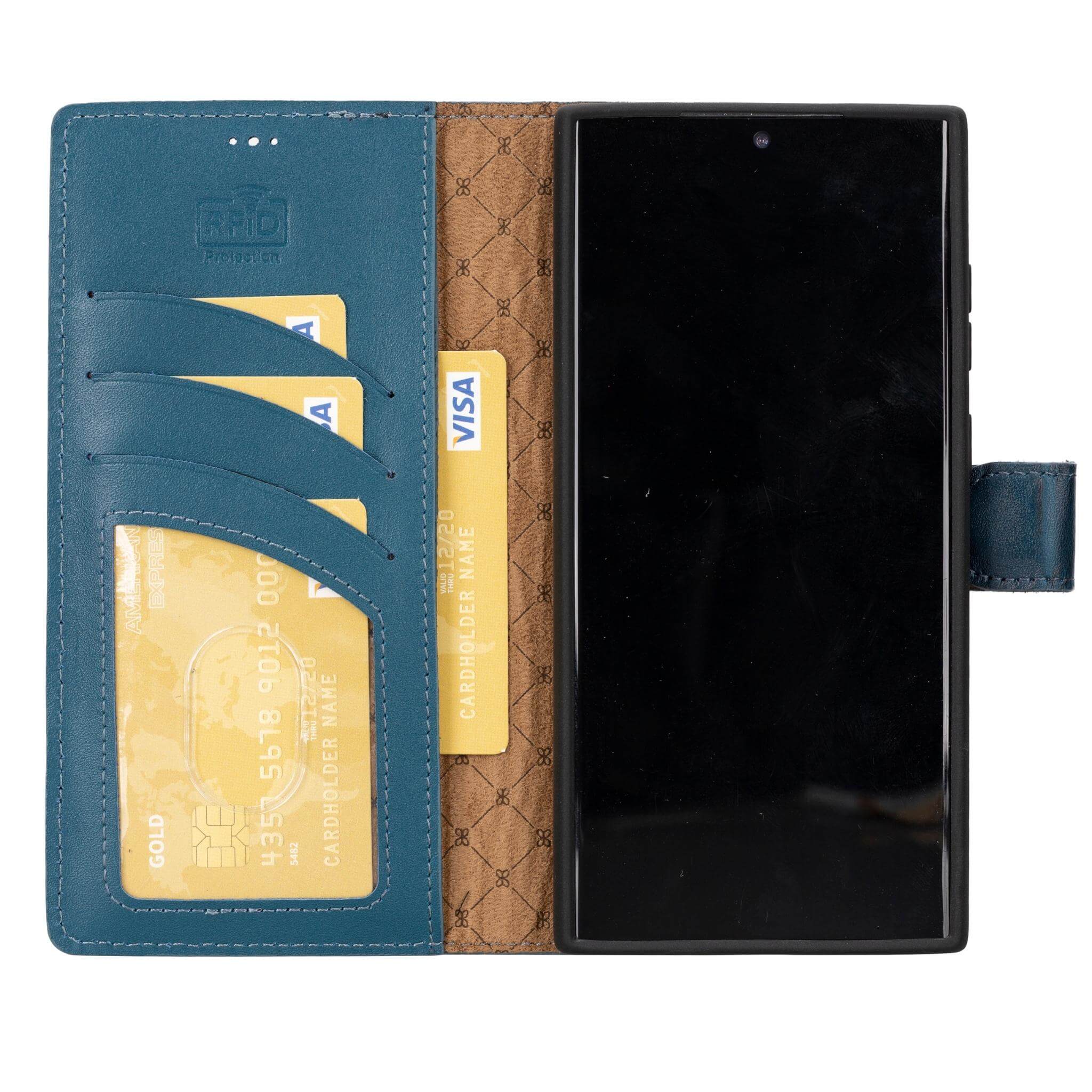 Samsung Galaxy S23 Series Genuine Leather Wallet Cases