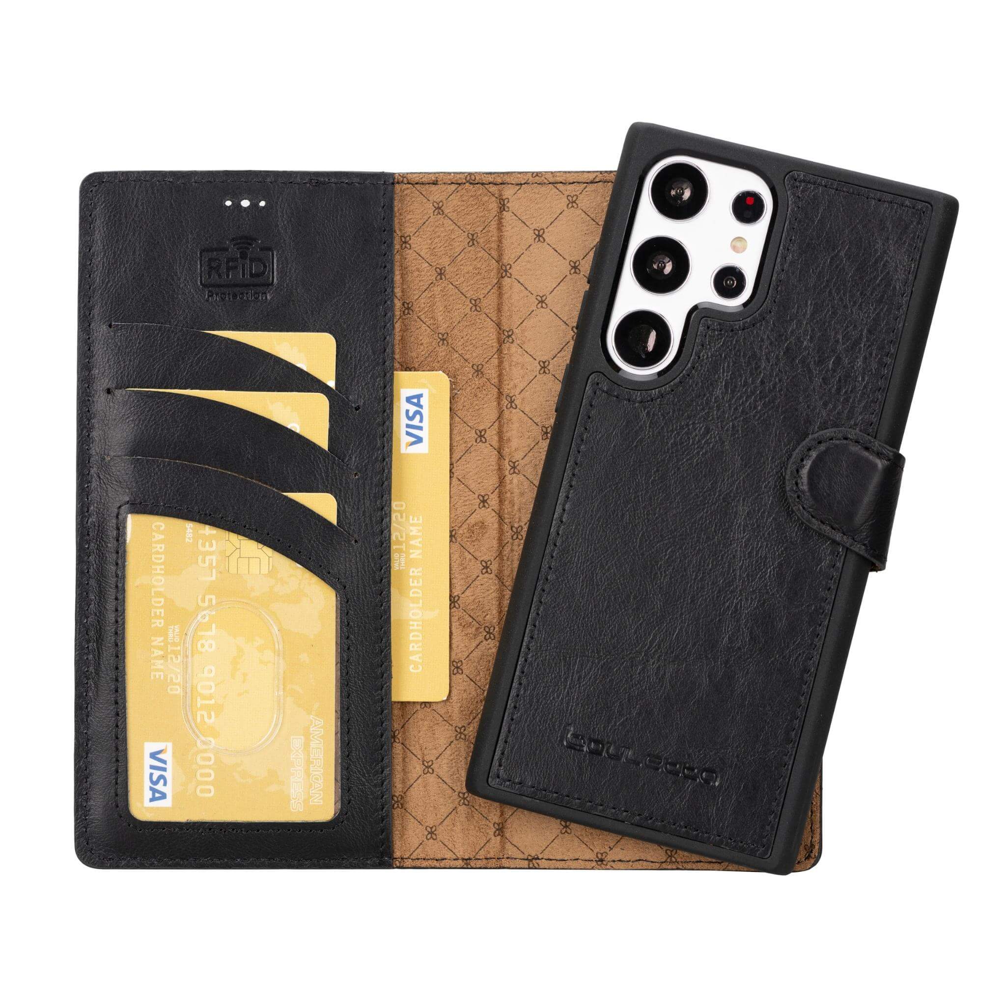 Samsung Galaxy S23 Series Genuine Leather Wallet Cases