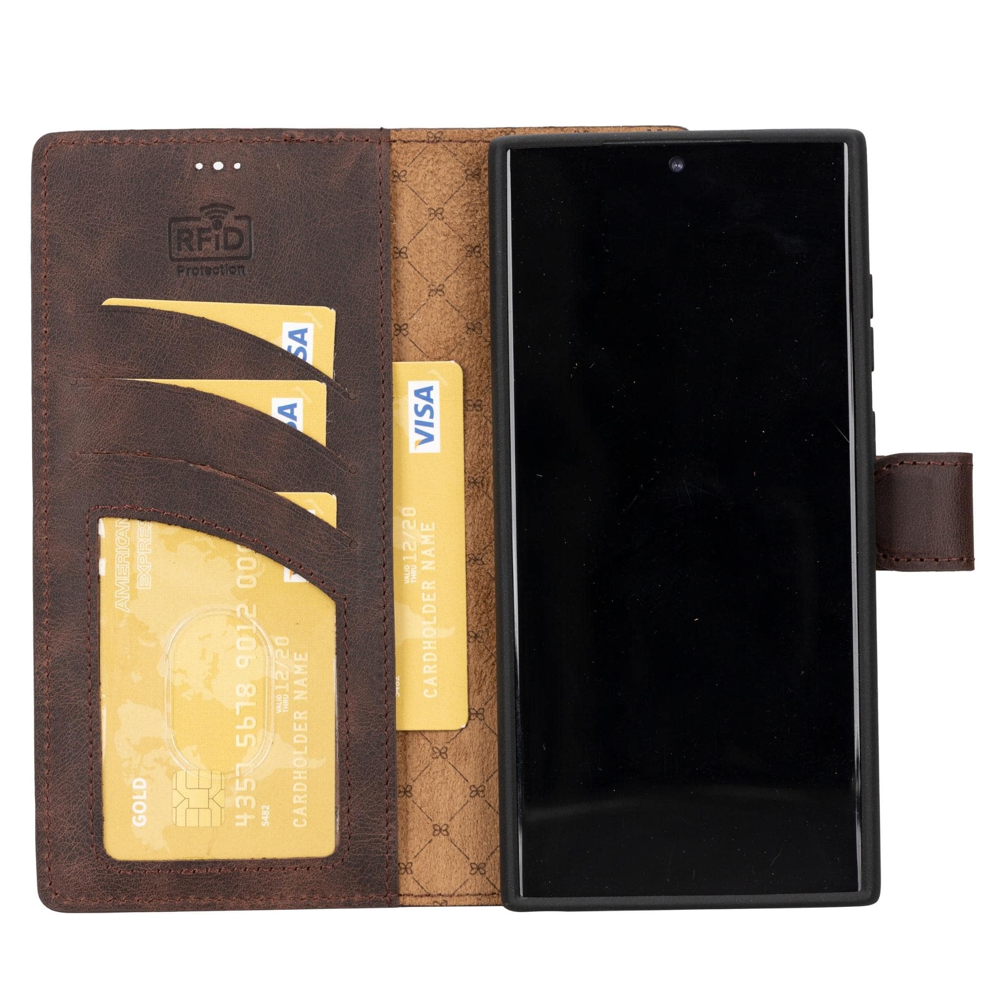 Samsung Galaxy S23 Series Genuine Leather Wallet Cases