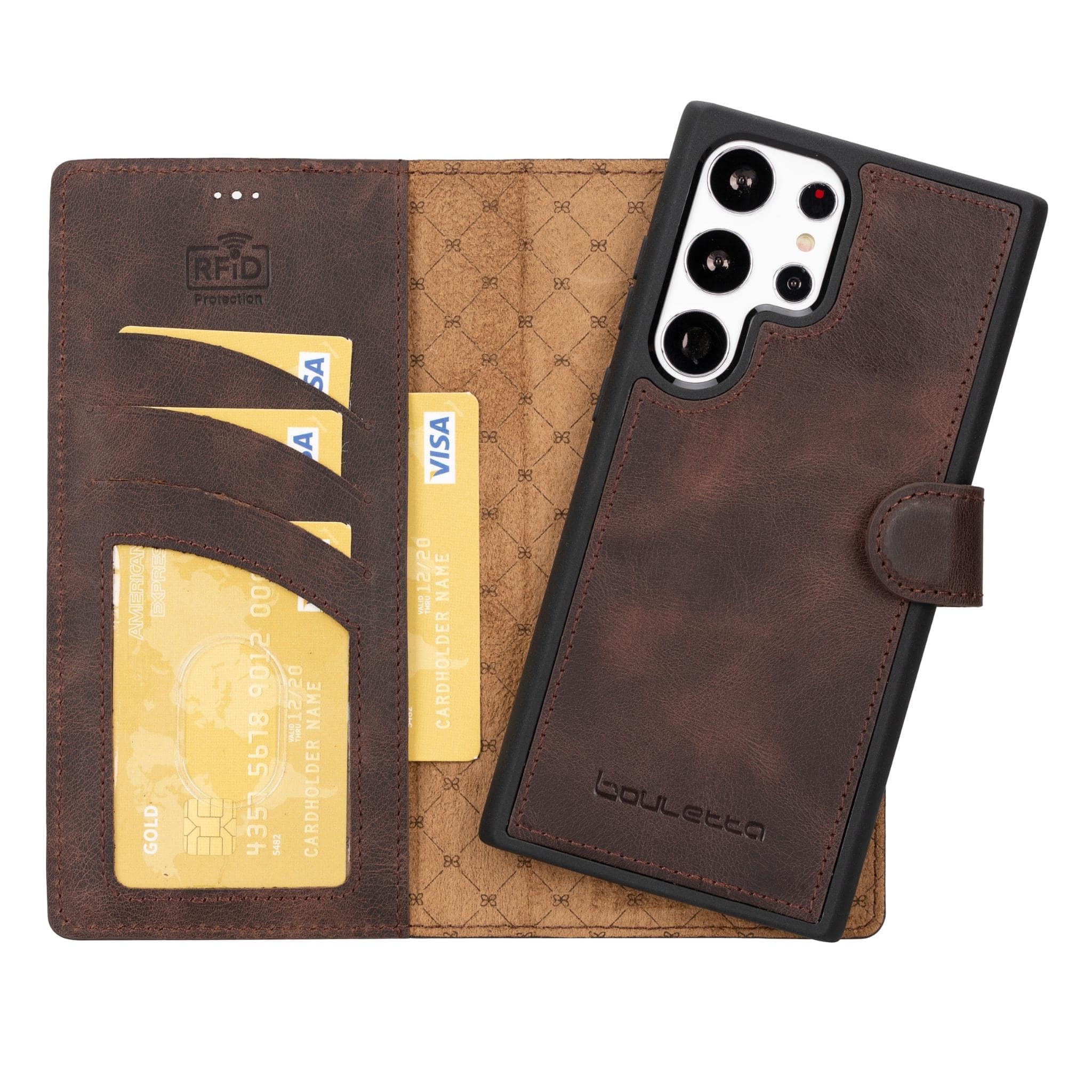 Samsung Galaxy S23 Series Genuine Leather Wallet Cases