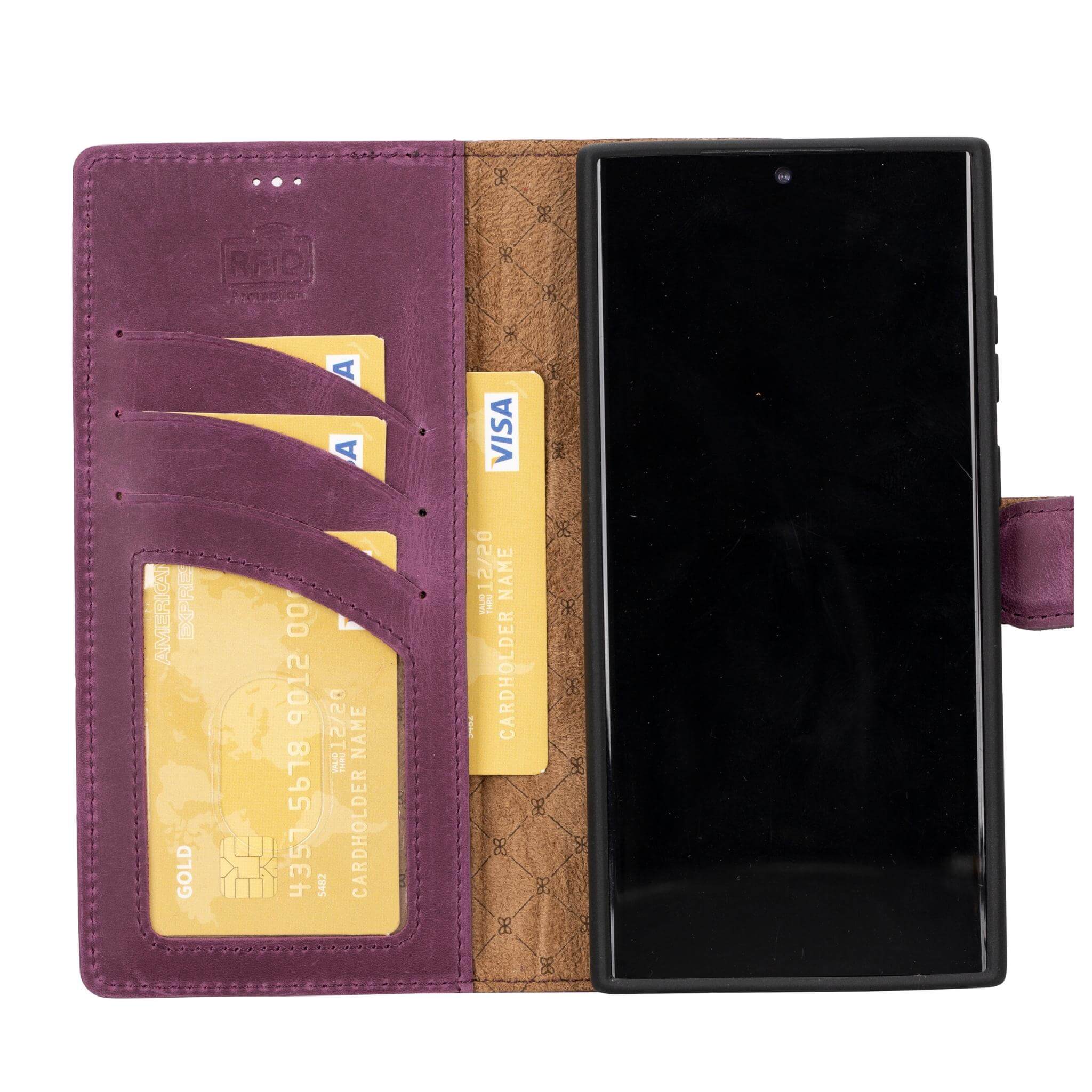 Samsung Galaxy S23 Series Genuine Leather Wallet Cases