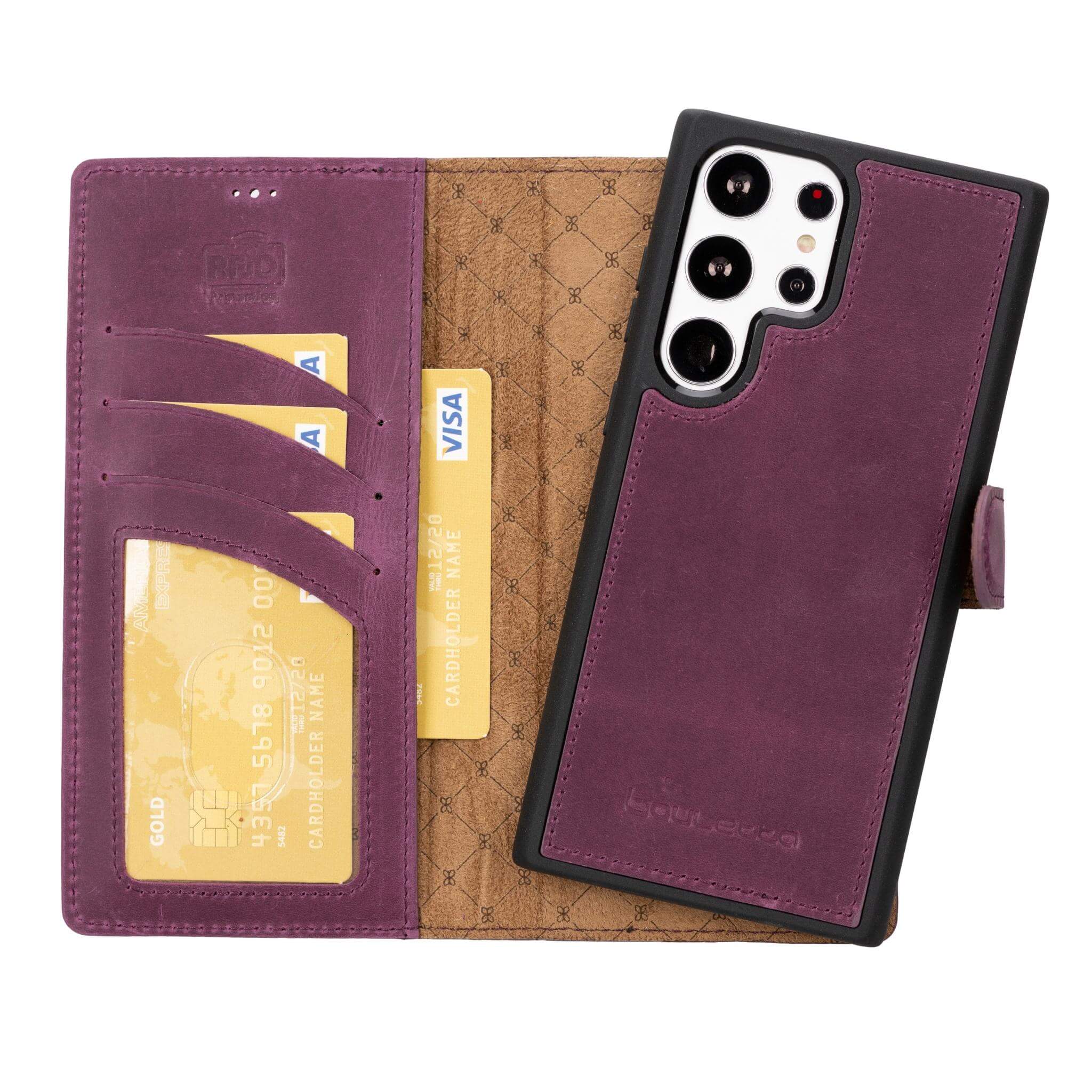 Samsung Galaxy S23 Series Genuine Leather Wallet Cases