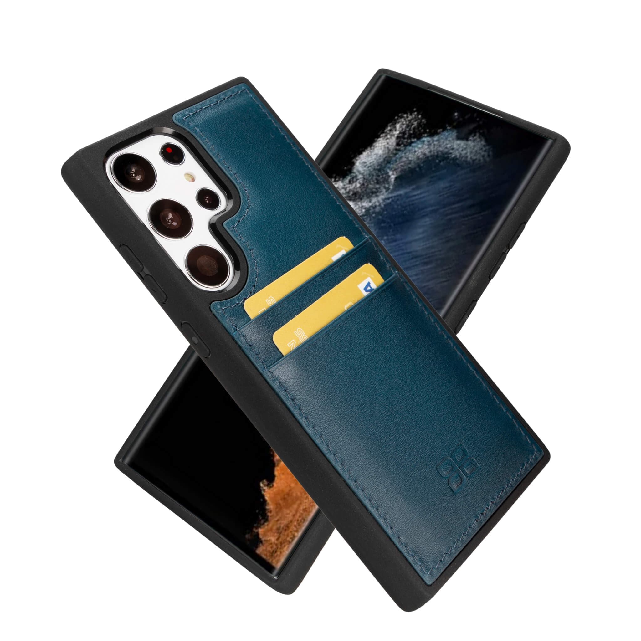 Coque arrière en cuir Felix Galaxy S24 Plus (6,7") avec porte-cartes