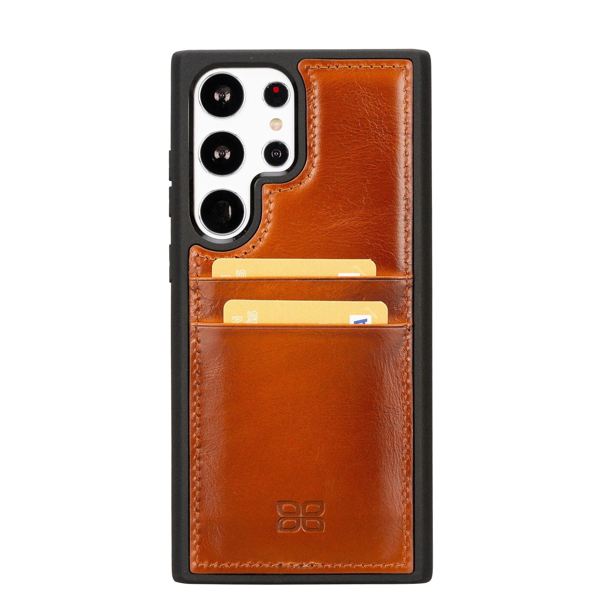 Coque arrière en cuir Felix Galaxy S24 Plus (6,7") avec porte-cartes