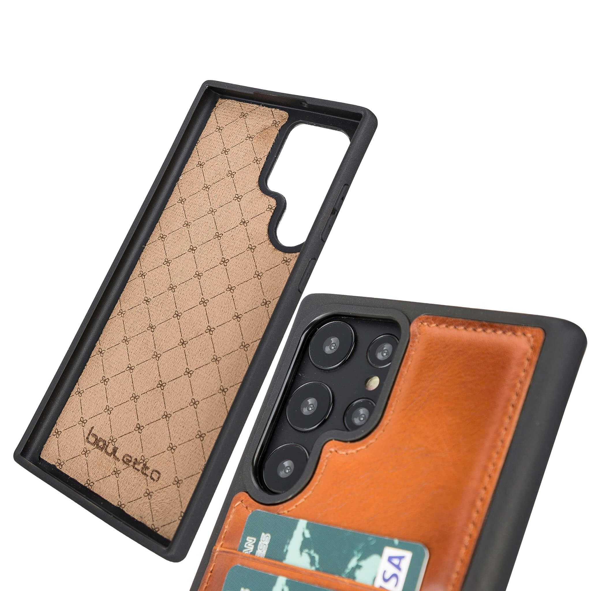 Galaxy S24 Plus (6.7") Genuine Leather Back Cover with Card Holder