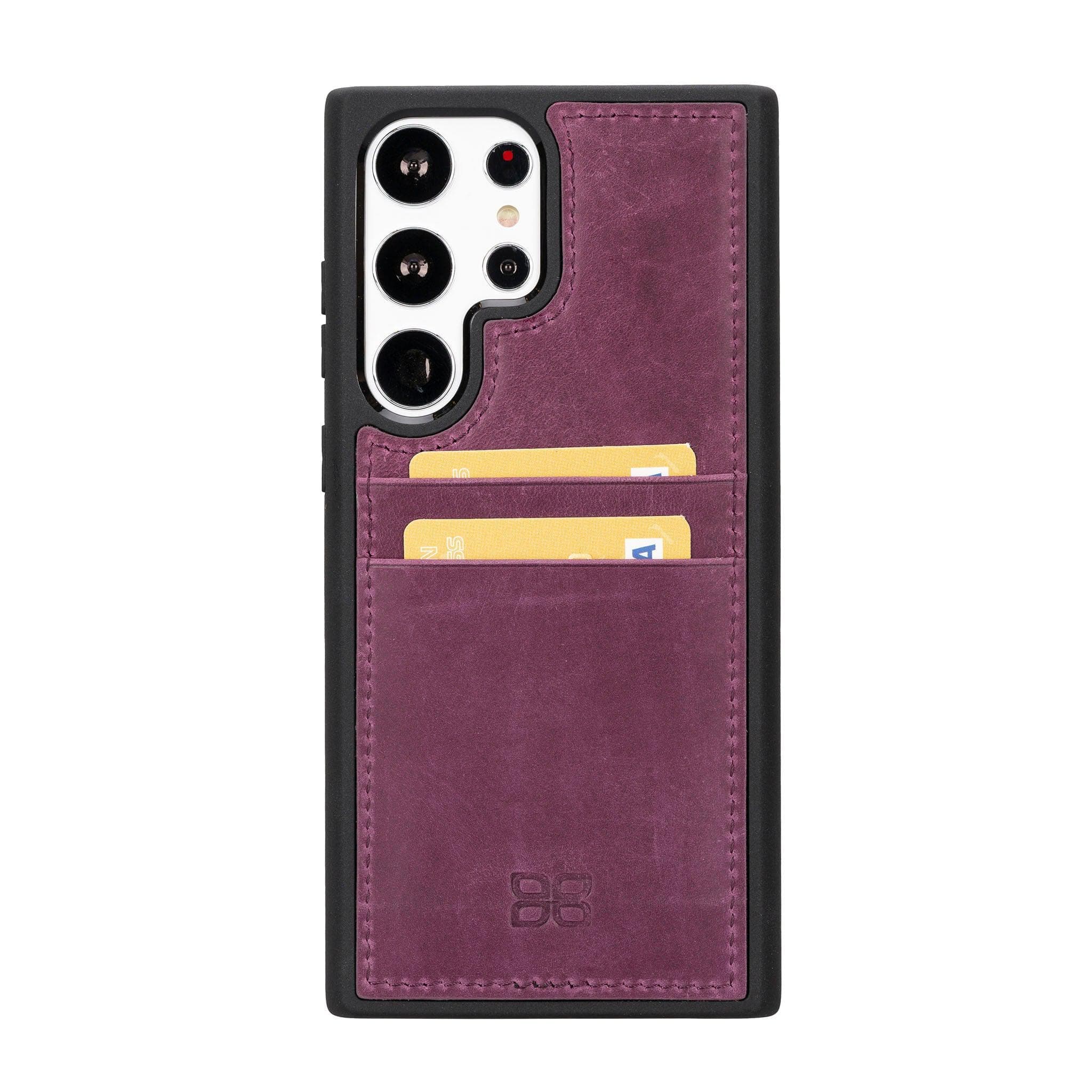 Galaxy S24 Plus (6.7") Genuine Leather Back Cover with Card Holder