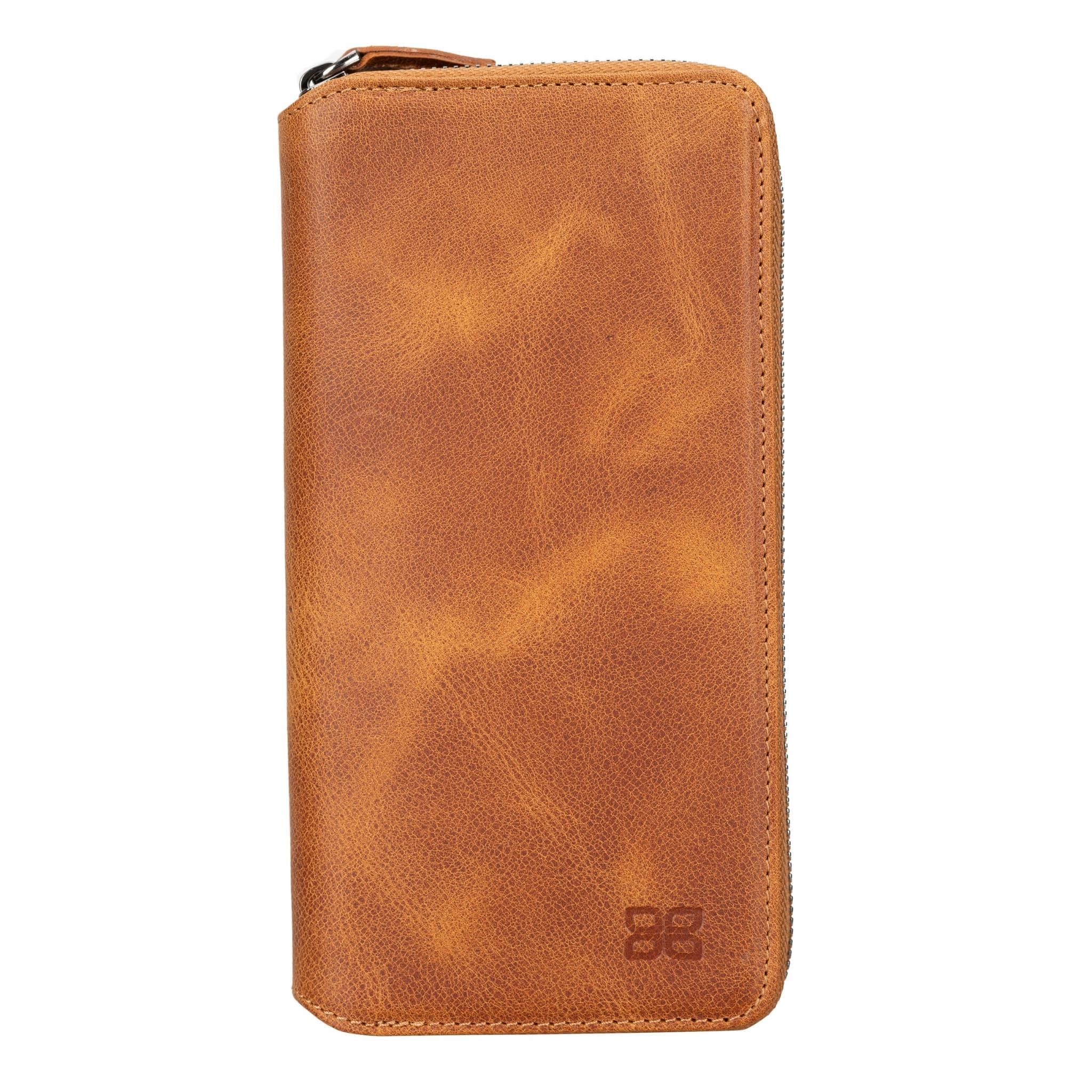 Samsung Galaxy S24 Ultra (6.9") Zippered Leather Wallet Cases