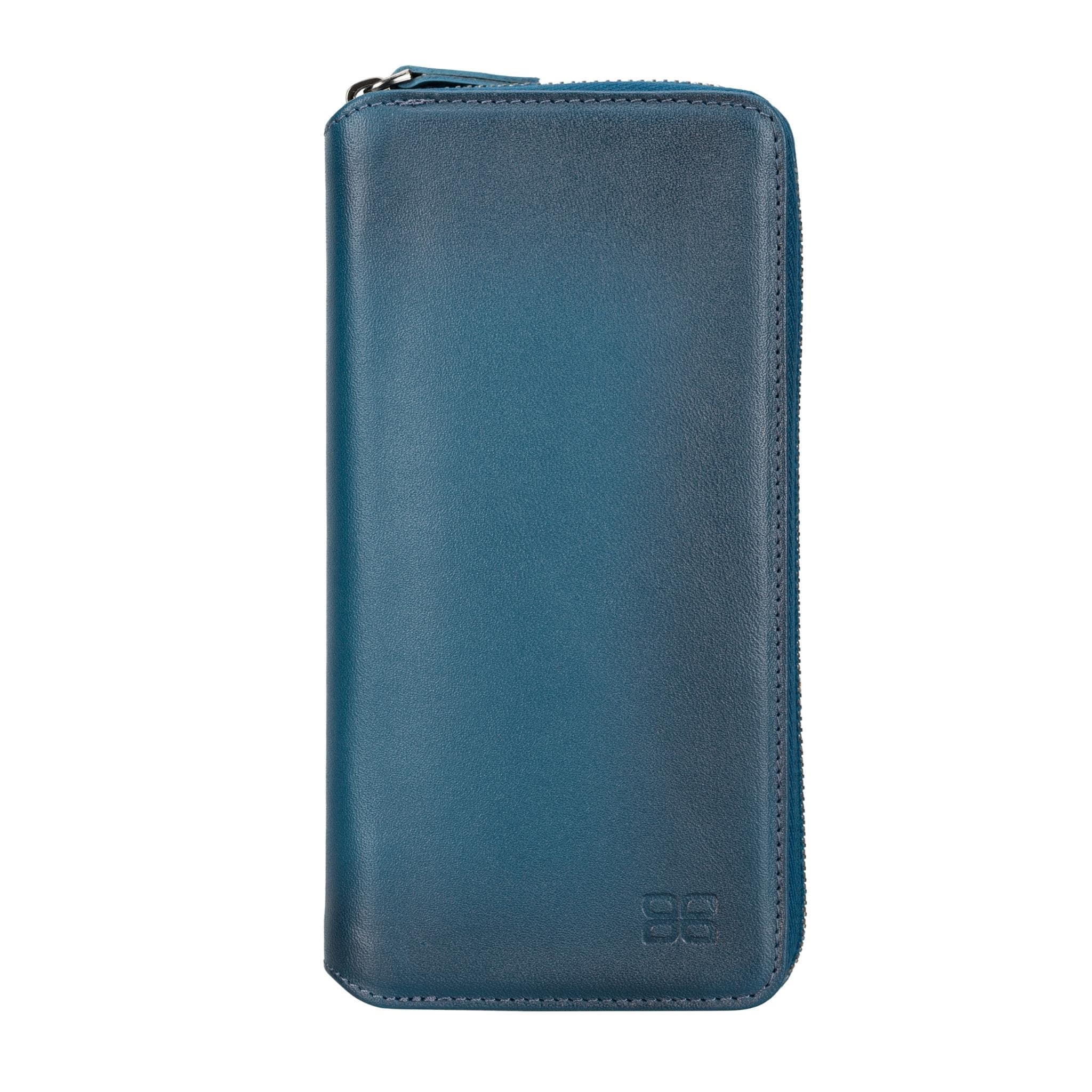 Samsung Galaxy S24 Ultra (6.9") Zippered Leather Wallet Cases