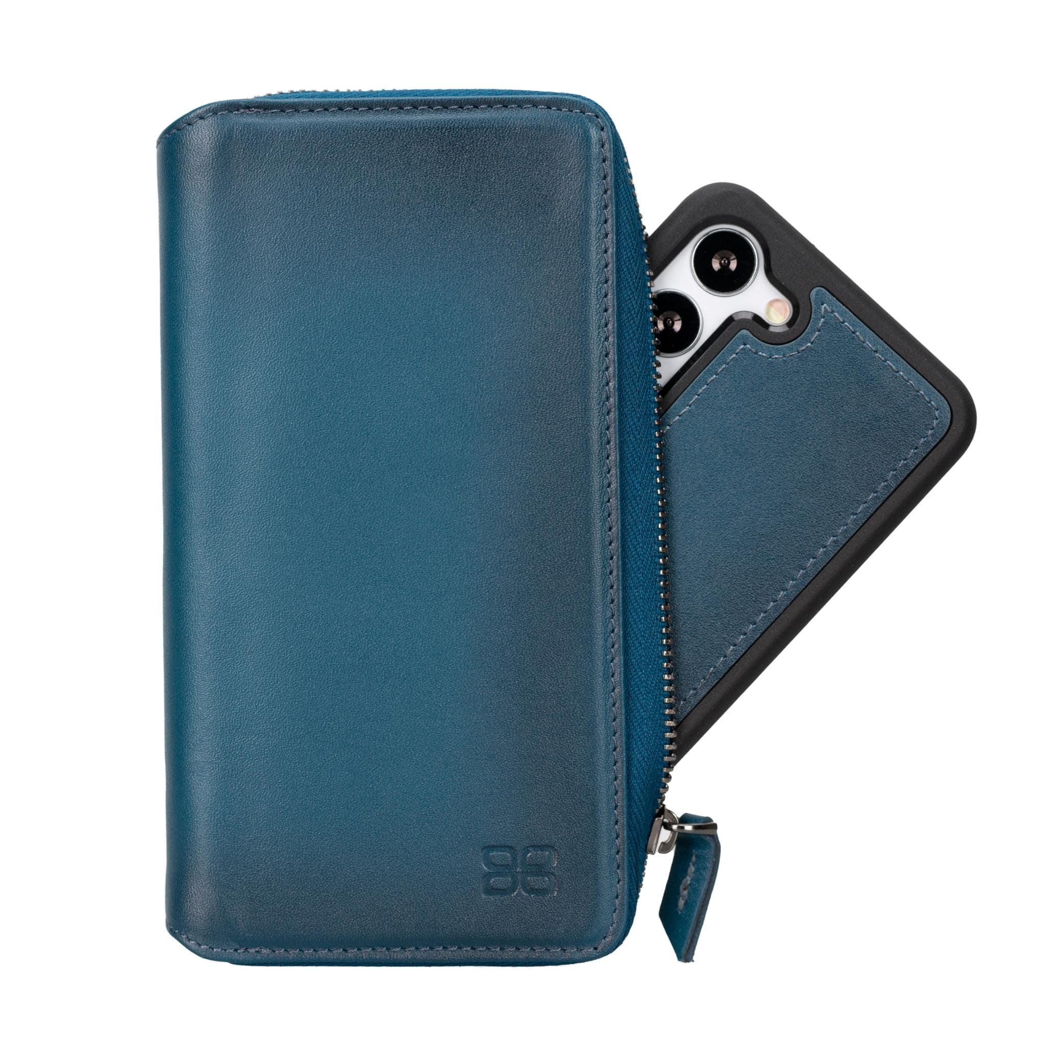 Samsung Galaxy S24 Ultra (6.9") Zippered Leather Wallet Cases