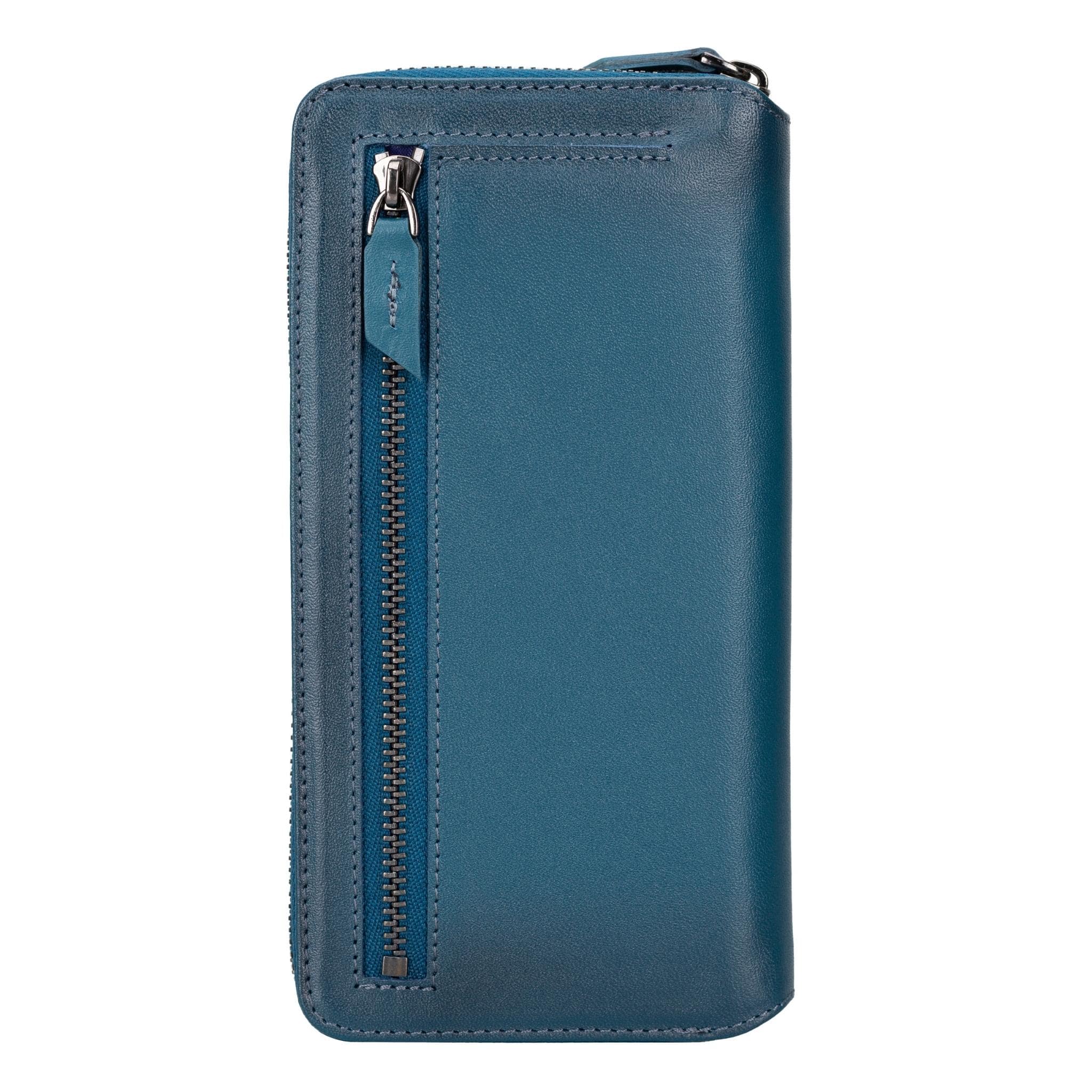 Samsung Galaxy S24 Ultra (6.9") Zippered Leather Wallet Cases